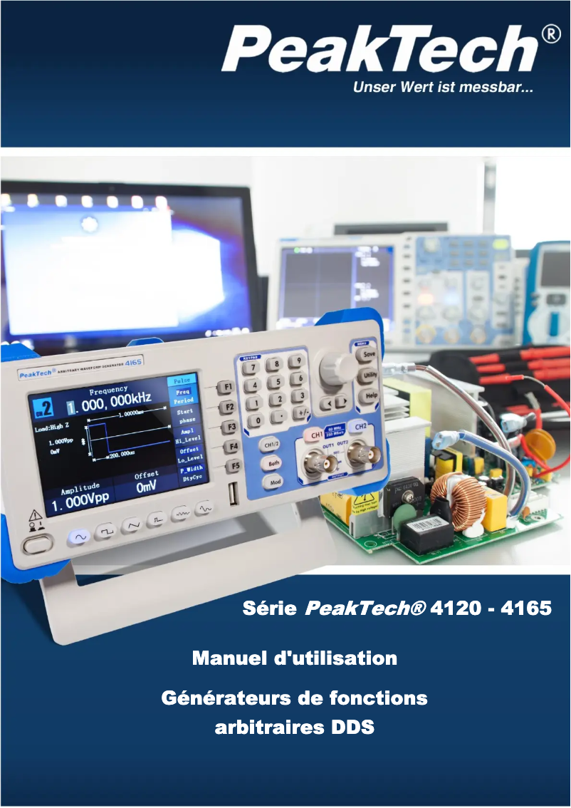 Page 1 de la notice Manuel utilisateur PeakTech 4120 A