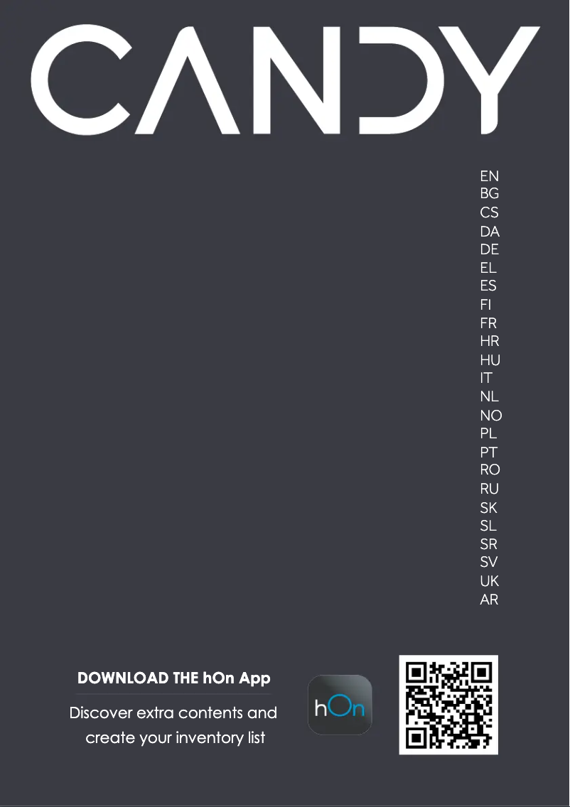 Page 1 de la notice Manuel utilisateur Candy CBL3518EB