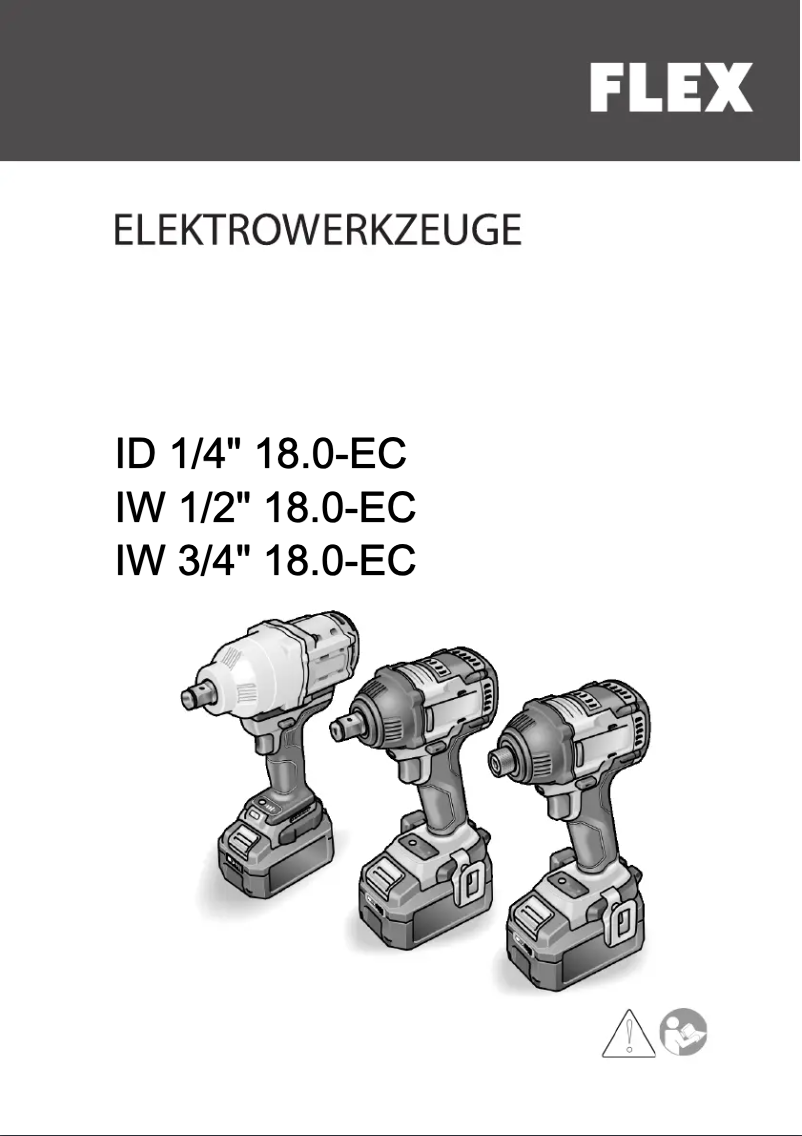 Page n°1 - Manuel utilisateur Flex ID 1/4" 18.0-EC