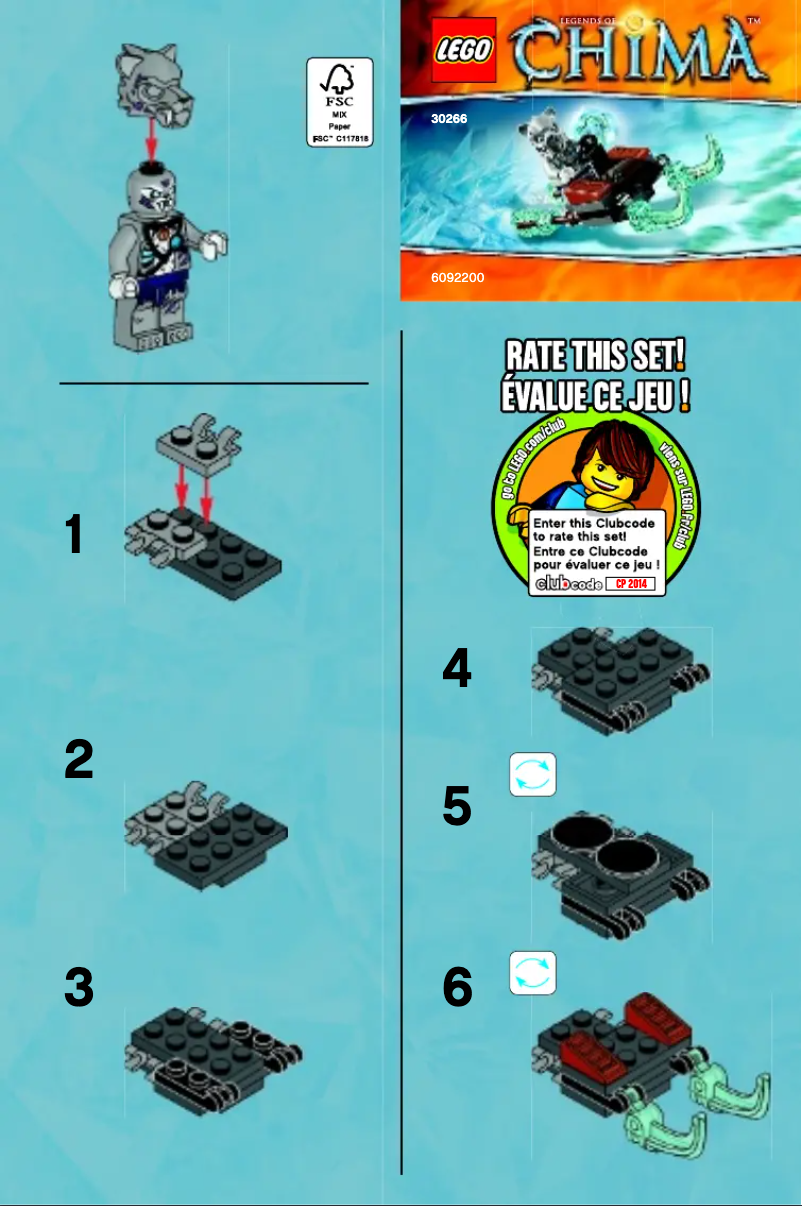 Page n°1 - Manuel utilisateur Lego 30266