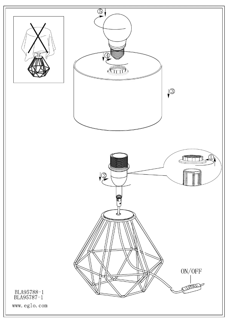 Page n°1 - Manuel utilisateur Eglo Carlton 2