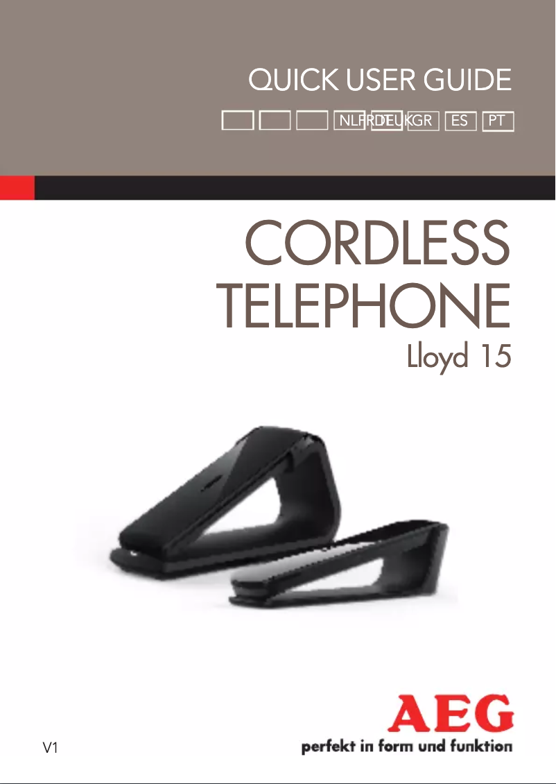 Página 1 del manual Manual de usuario AEG Lloyd 15