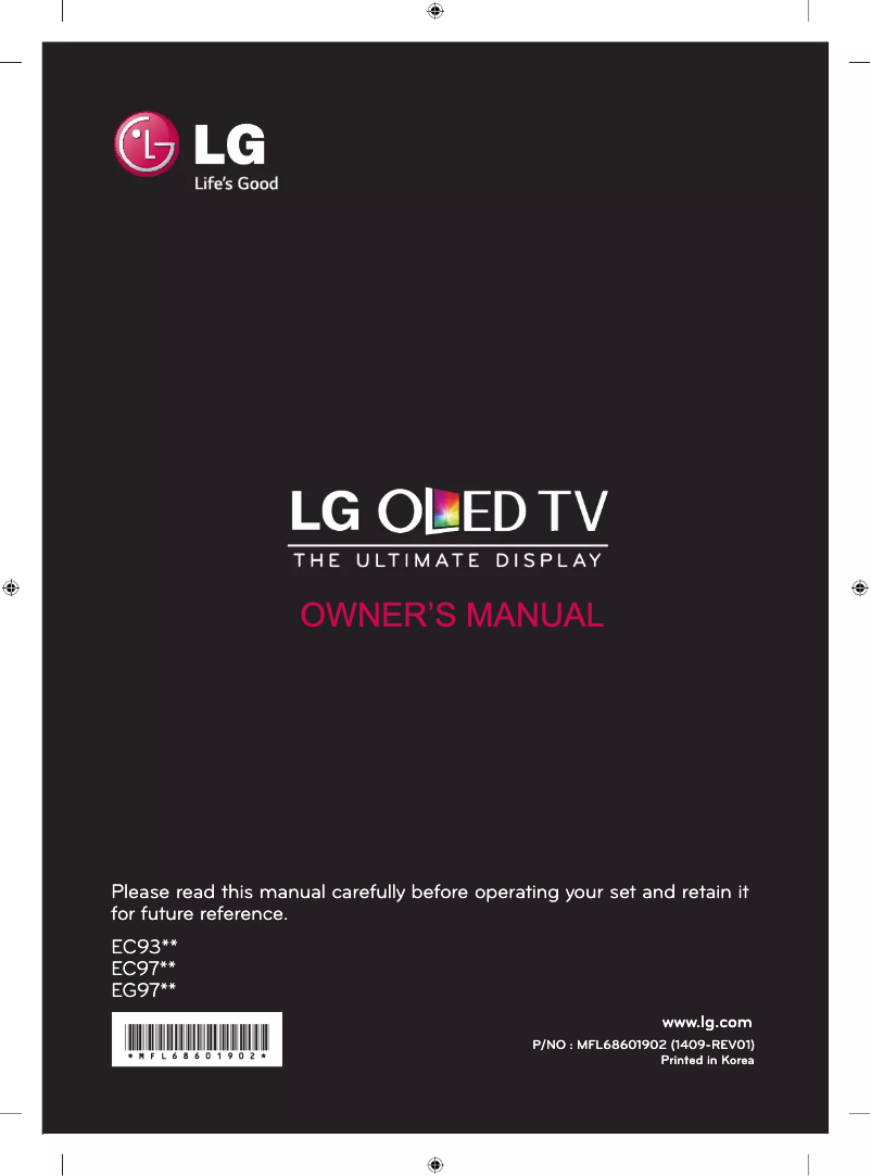 Página 1 del manual Manual de usuario LG 65EC970T