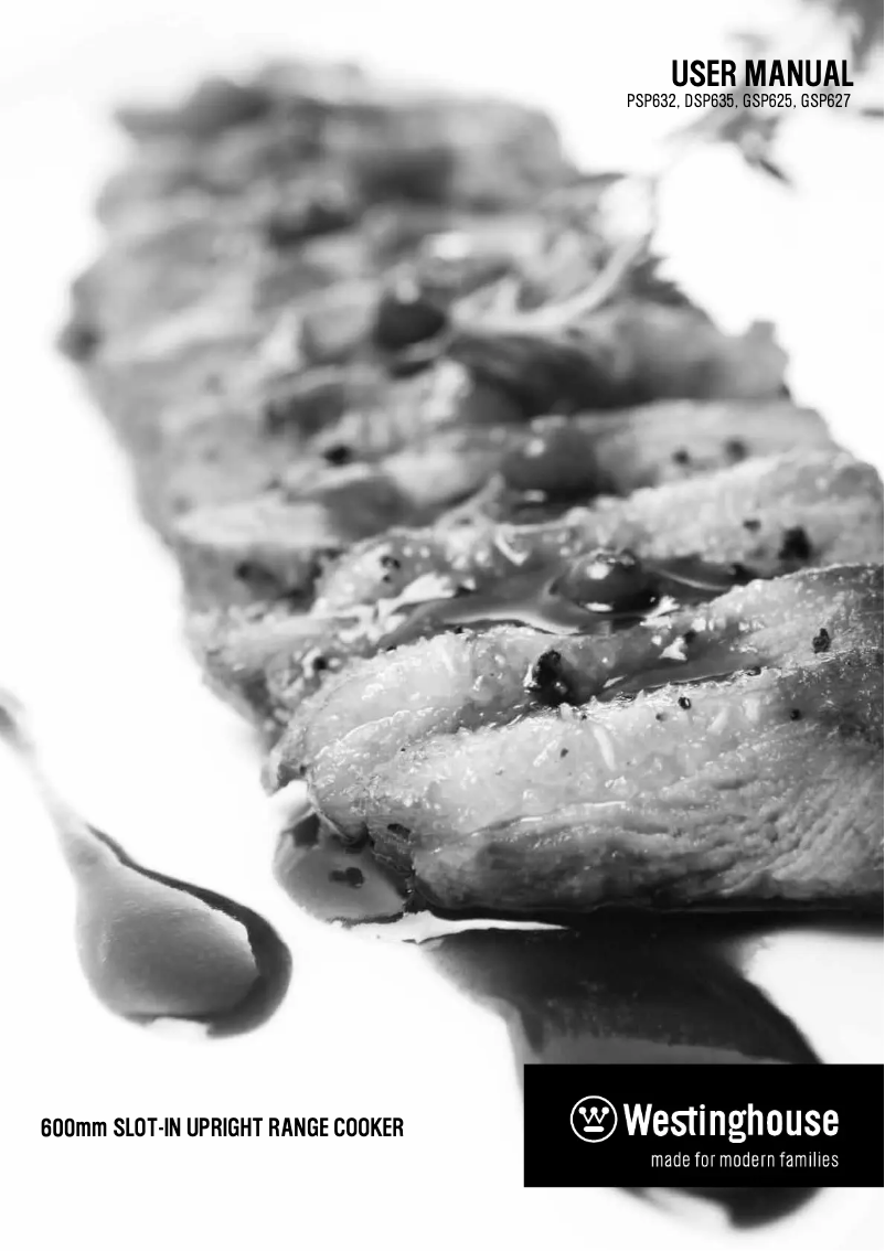 Page n°1 - Manuel utilisateur Westinghouse PSP632