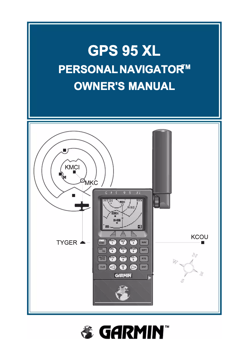 Image de la première page du manuel de l'appareil GPS 95XL