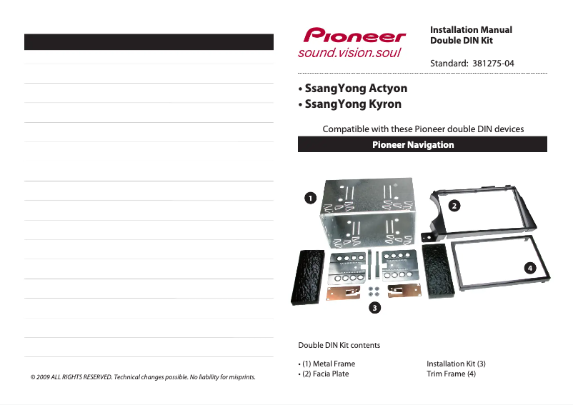 Image de la première page du manuel de l'appareil 381275-04