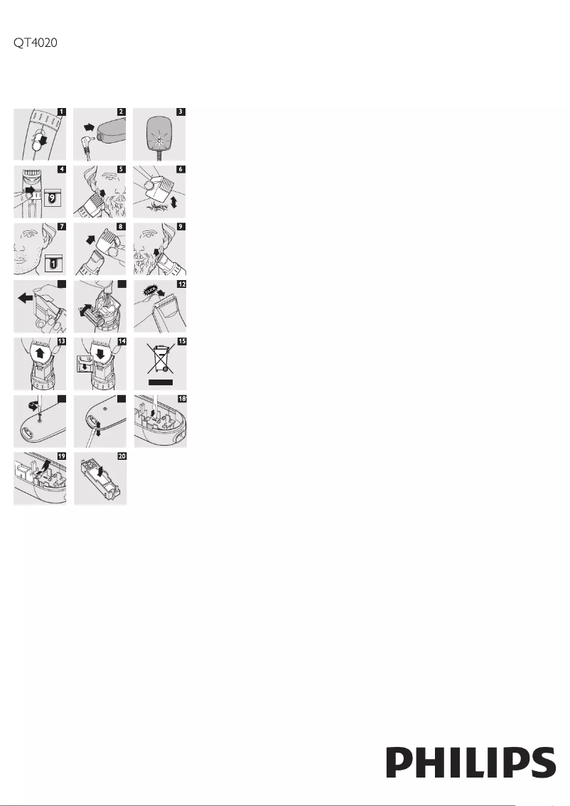 Page n°1 - Manuel utilisateur Philips Series 3000 QT4020