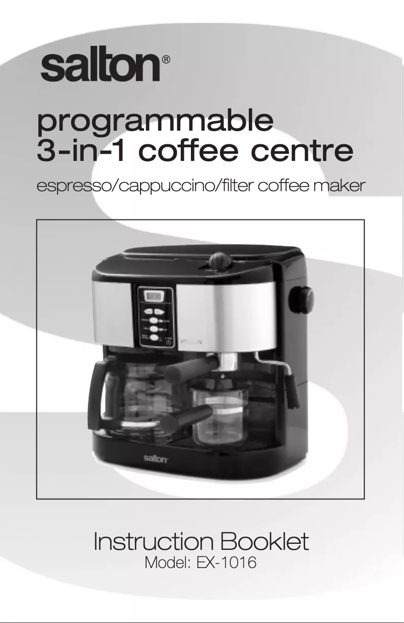 Image de la première page du manuel de l'appareil EX1016