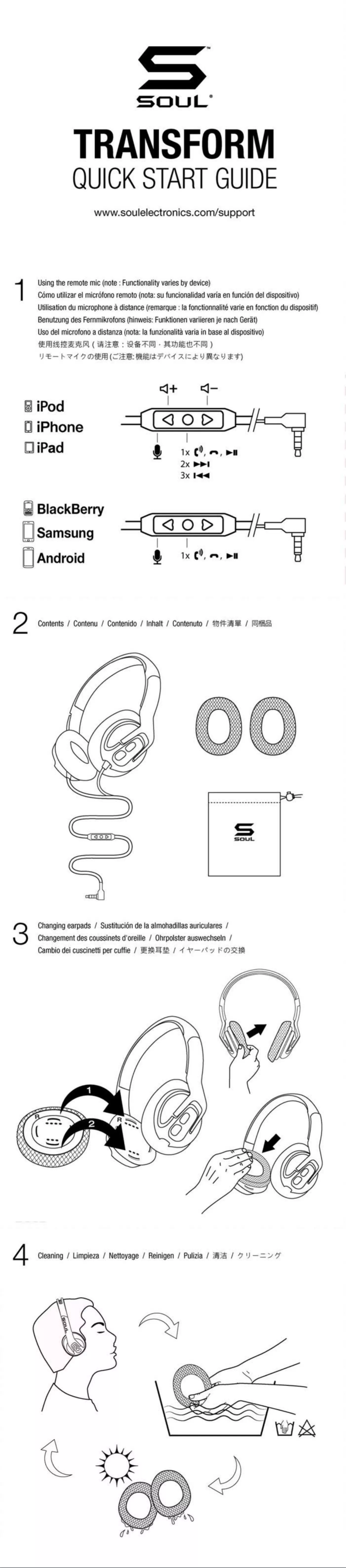 Page 1 de la notice Manuel utilisateur Soul Transform