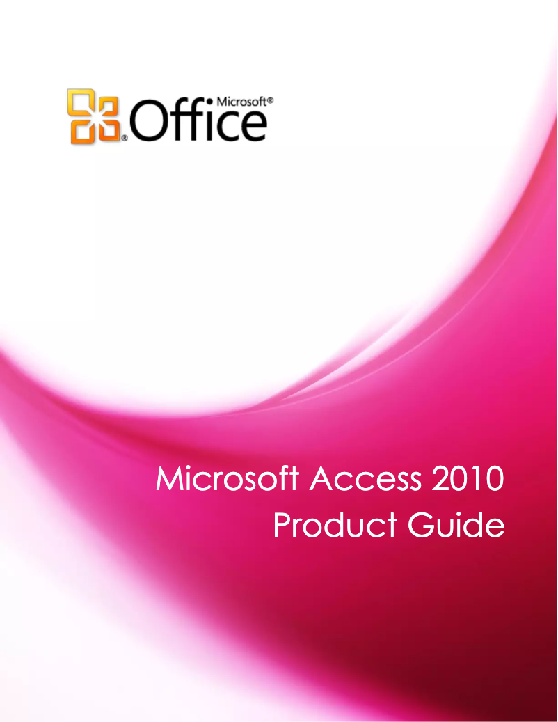 Página 1 del manual Manual de usuario Microsoft Access 2010