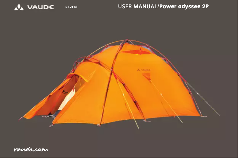 Page n°1 - Manuel utilisateur Vaude Power Odyssee 2P