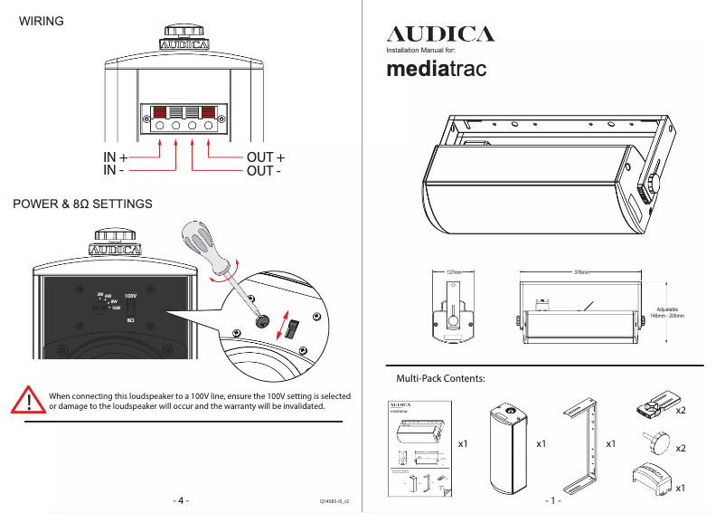 Página 1 del manual Manual de usuario Audica MediaTrac