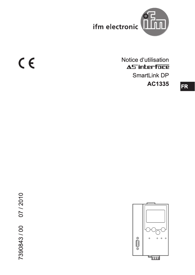 Page n°1 - Manuel utilisateur IFM AC1335