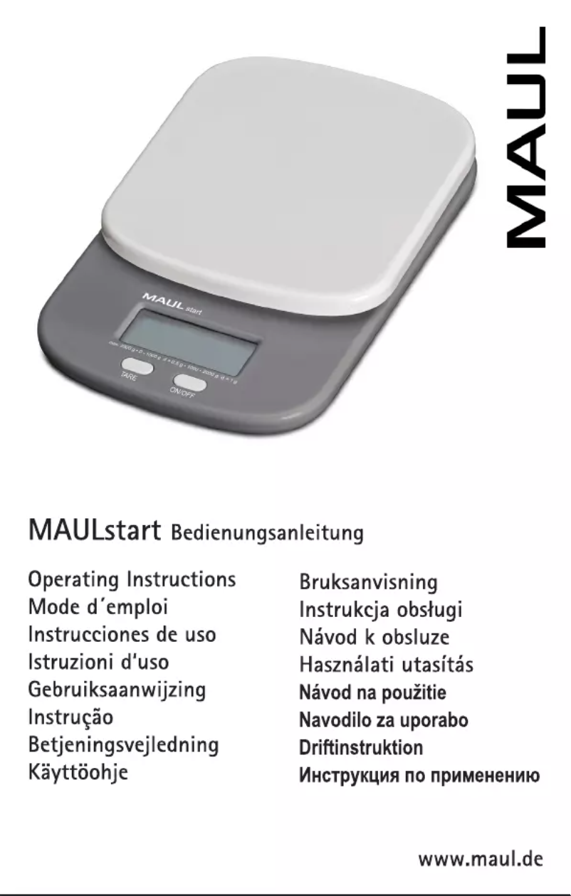 Page 1 de la notice Manuel utilisateur MAUL 1623082