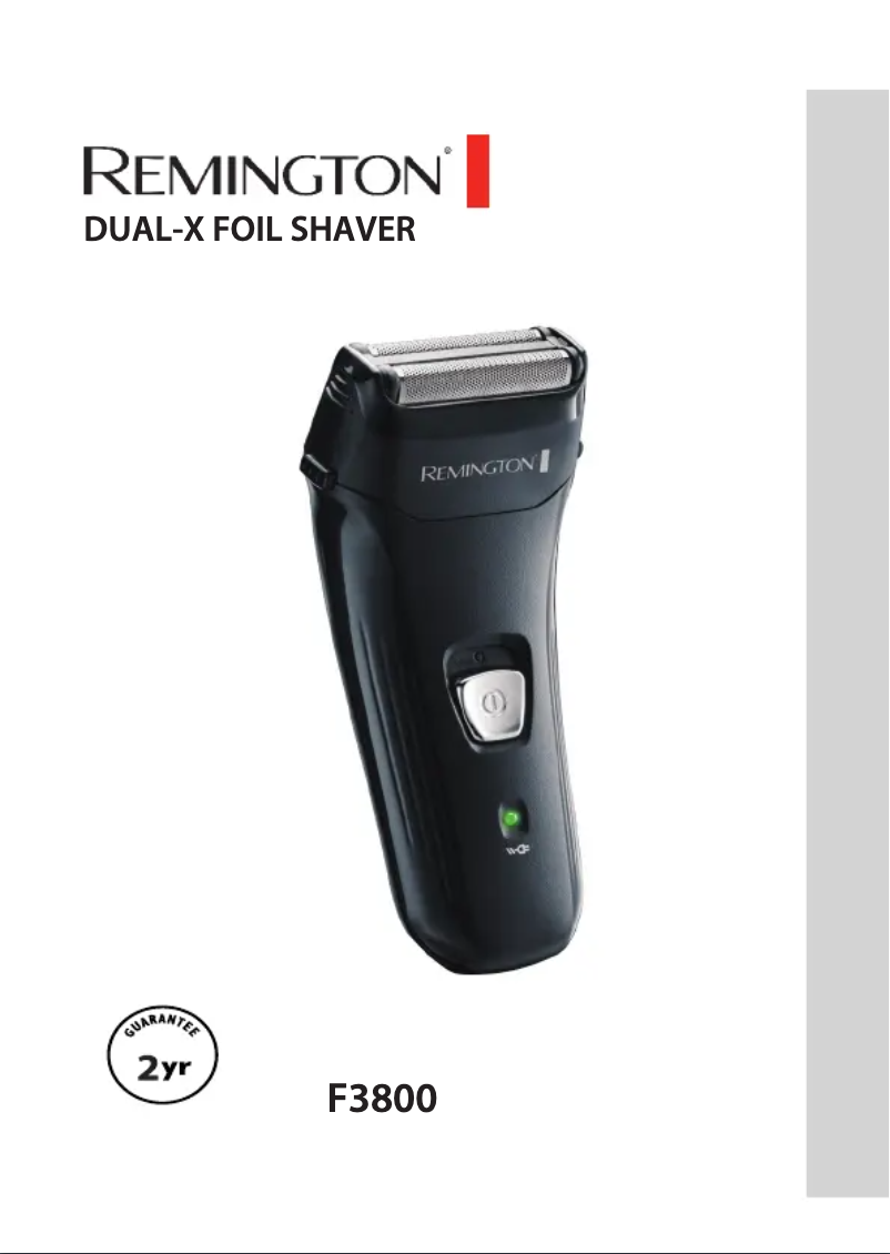 Page 1 of the manual User Manual Remington F3800 Dual-X