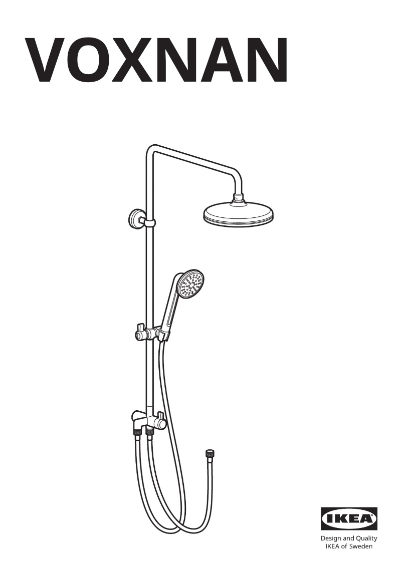 Page 1 de la notice Manuel utilisateur Ikea VOXNAN 503.425.91