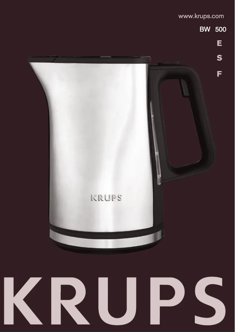 Page 1 de la notice Manuel utilisateur Krups Precision BW500