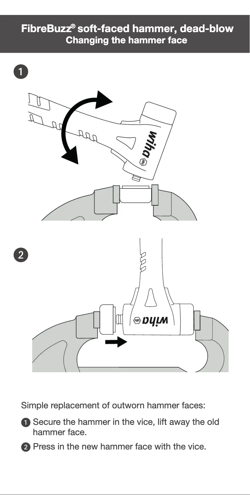 Page 1 de la notice Manuel utilisateur Wiha FibreBuzz