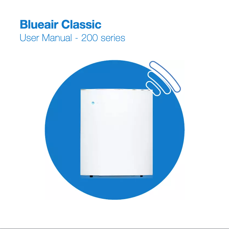 Page n°1 - Manuel utilisateur Blueair Classic 200 Series