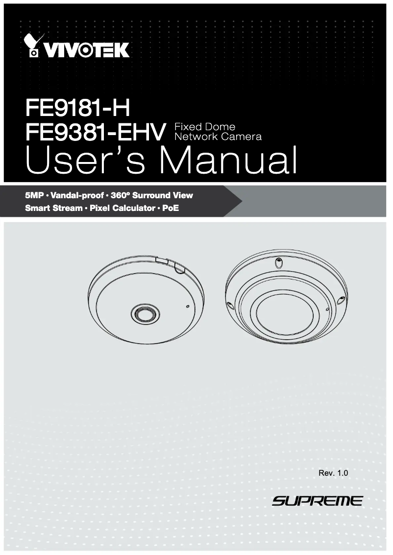 Image de la première page du manuel de l'appareil FE9181-H