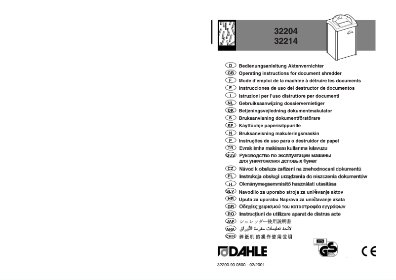 Página 1 del manual Manual de usuario Dahle 32214