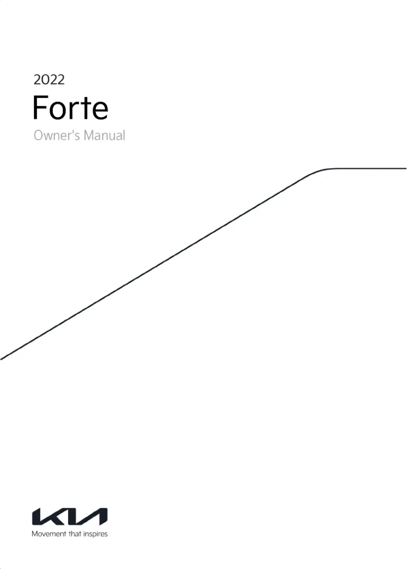 Page 1 de la notice Manuel utilisateur Kia Forte (2022)