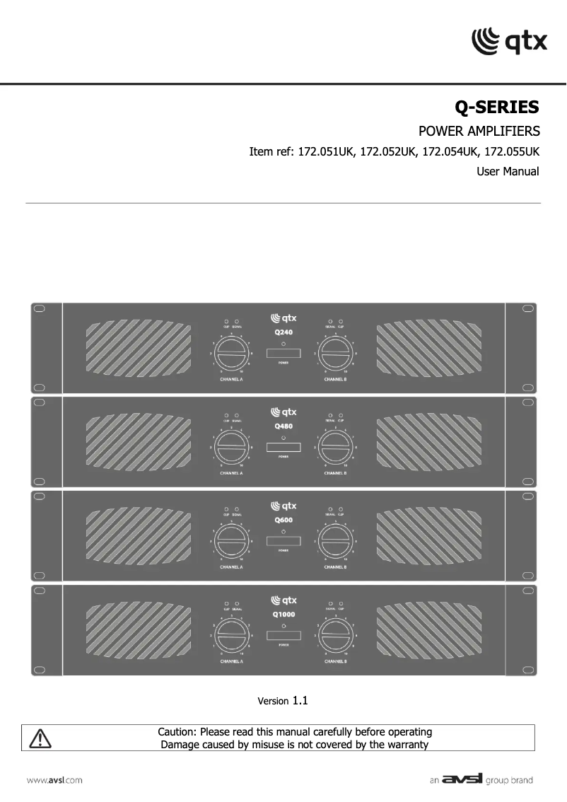 Página 1 del manual Manual de usuario Qtx Q480