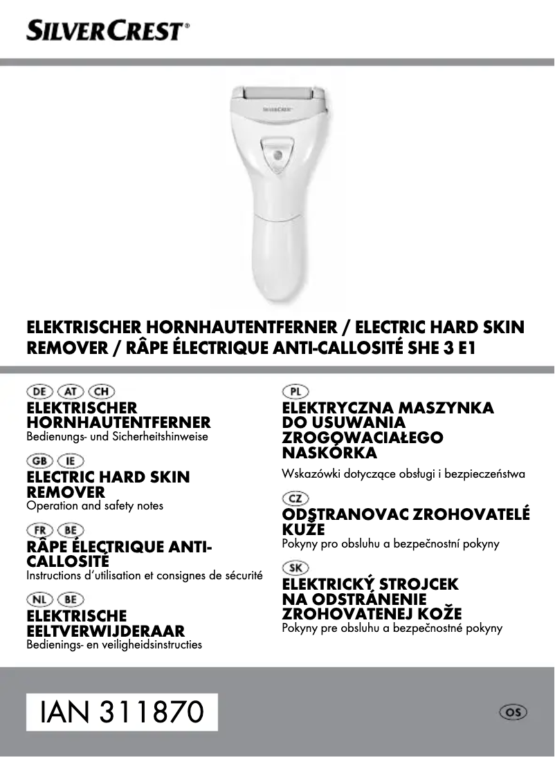 Page 1 de la notice Manuel utilisateur SilverCrest SHE 3 E1
