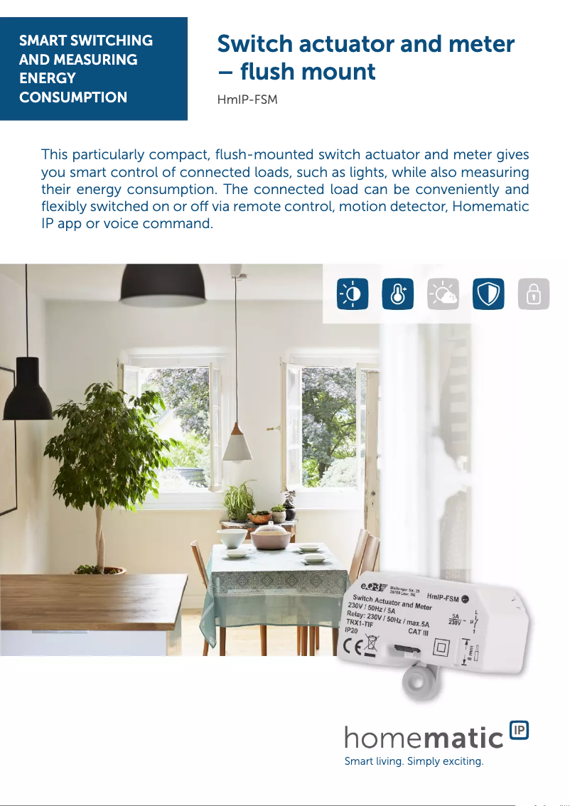 Image de la première page du manuel de l'appareil HmIP-FSM