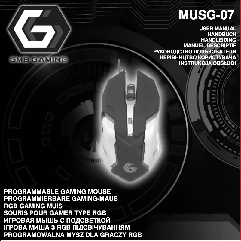 Page n°1 - Manuel utilisateur GMB Gaming MUSG-07
