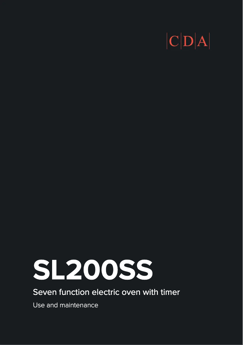 Image de la première page du manuel de l'appareil SL200SS