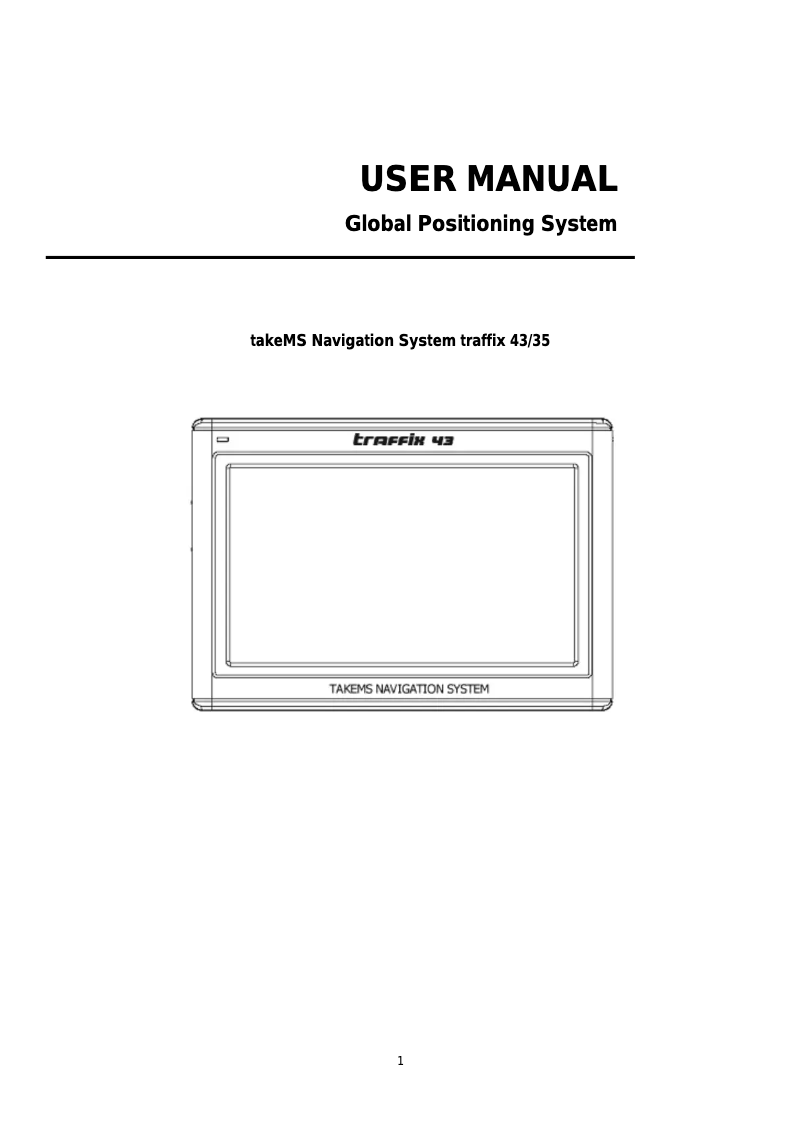 Image de la première page du manuel de l'appareil Traffix 43