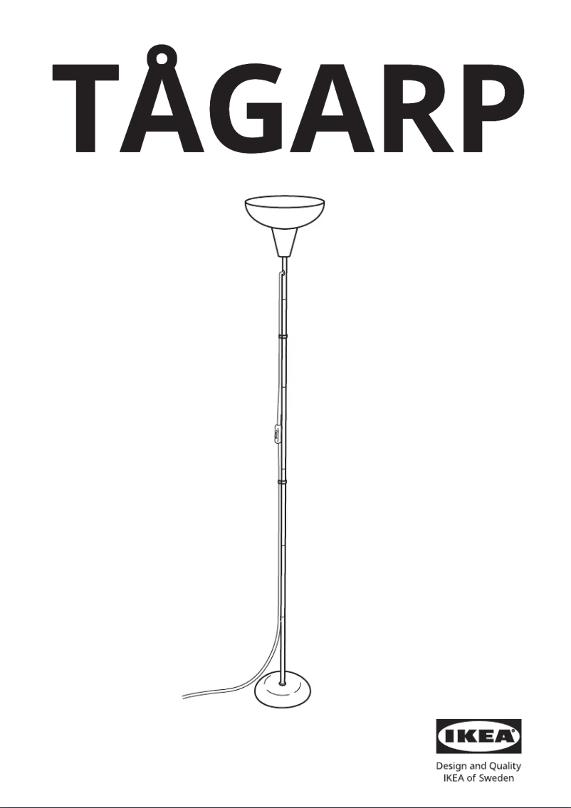 Image de la première page du manuel de l'appareil TÅGARP 204.640.46