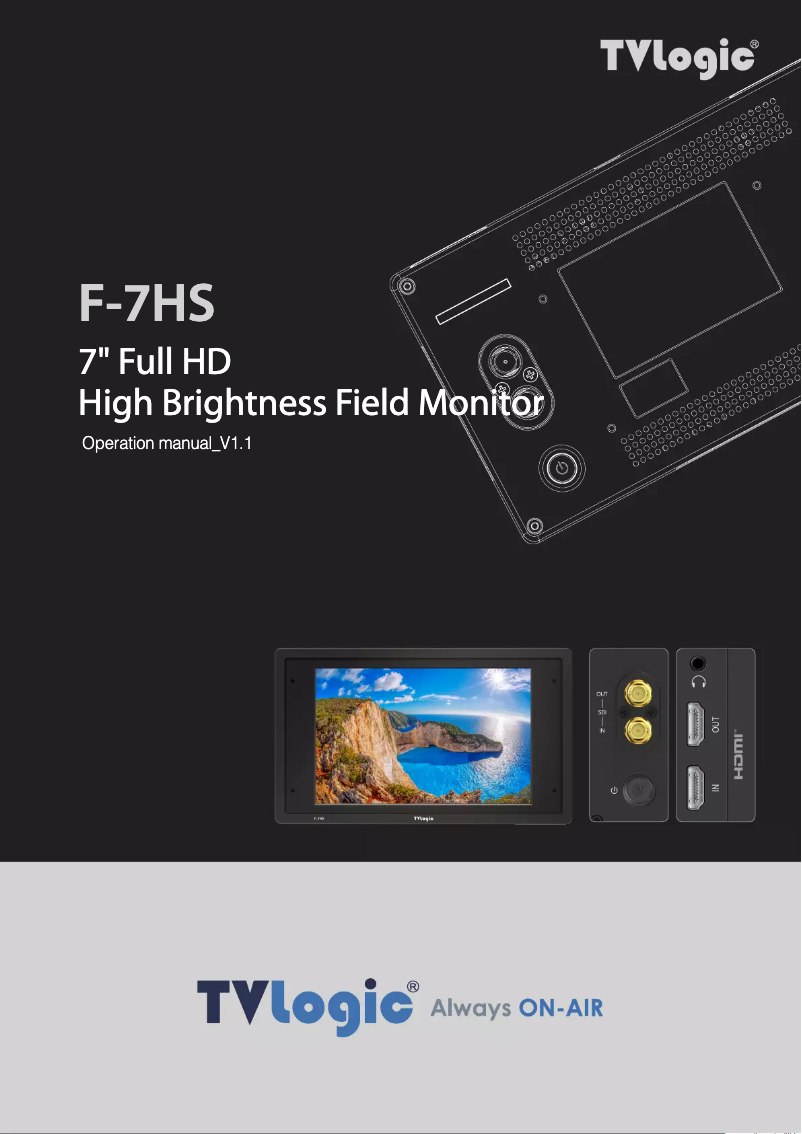 Imagen de la primera página del manual del dispositivo F-7HS