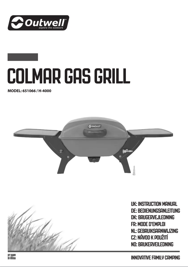 Page 1 de la notice Manuel utilisateur Outwell Colmar