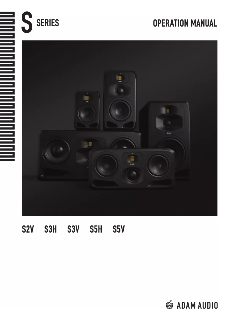 Page 1 de la notice Manuel utilisateur Adam S5V