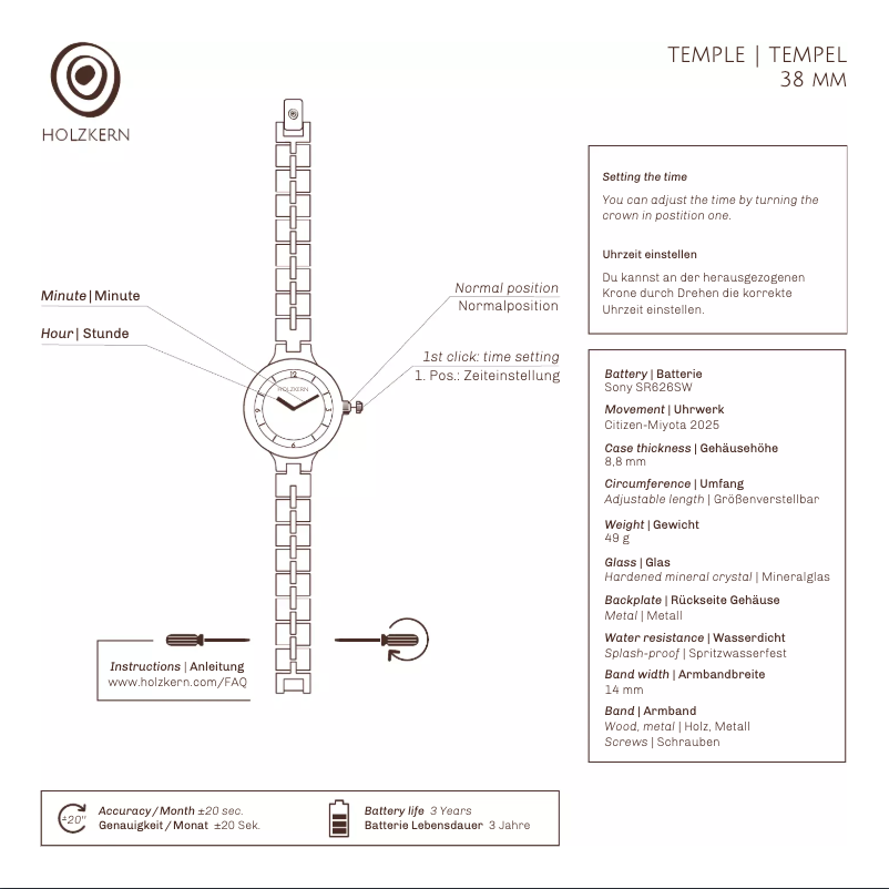Image de la première page du manuel de l'appareil Luxor