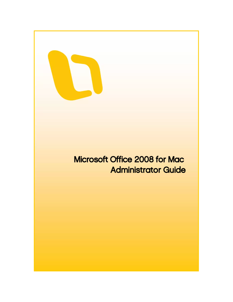 Página 1 del manual Manual de usuario Microsoft Office 2008 (Mac)