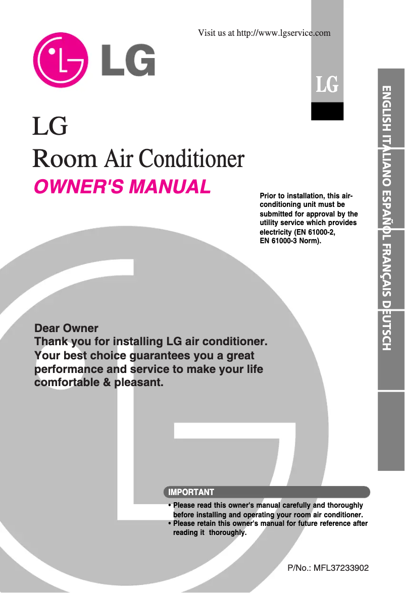 Imagen de la primera página del manual del dispositivo G09AHS