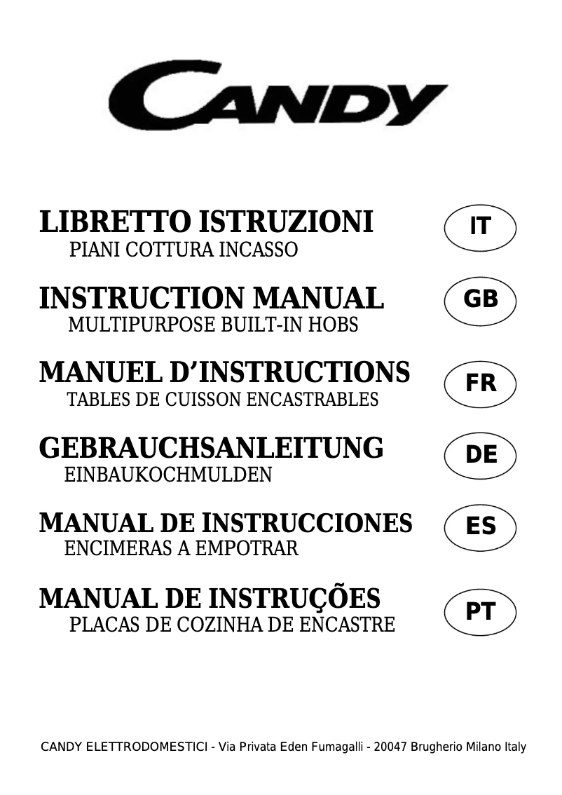 Page n°1 - Mode d'emploi Candy CDG32/1SPX