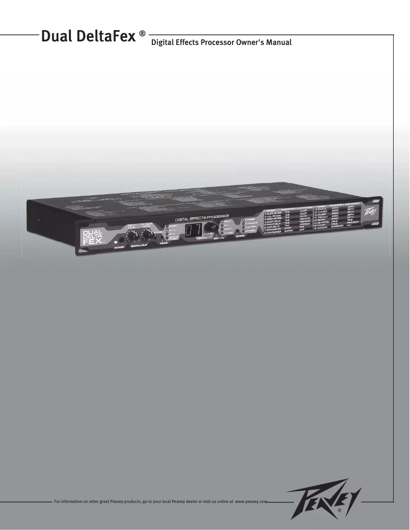 Image de la première page du manuel de l'appareil Dual DeltaFex