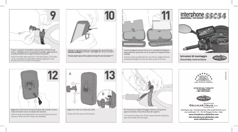 Page 1 de la notice Manuel utilisateur Cellular Line SSCGPS54