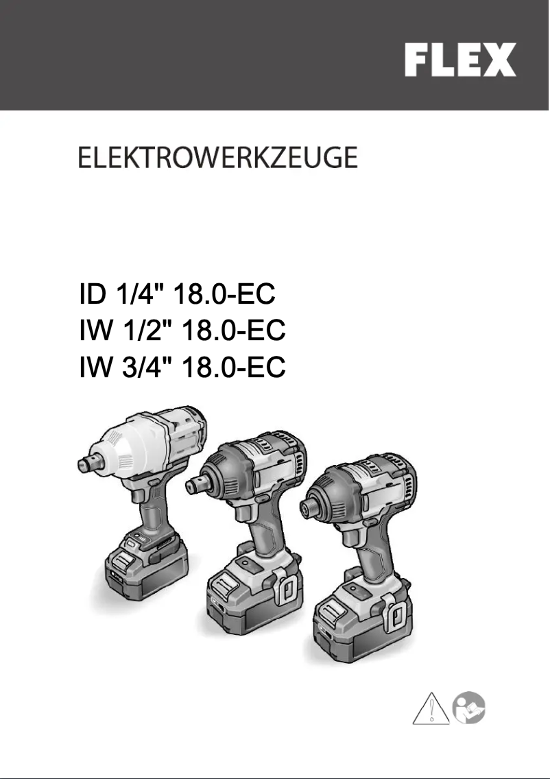 Page 1 de la notice Manuel utilisateur Flex IW 3/4" 18.0-EC