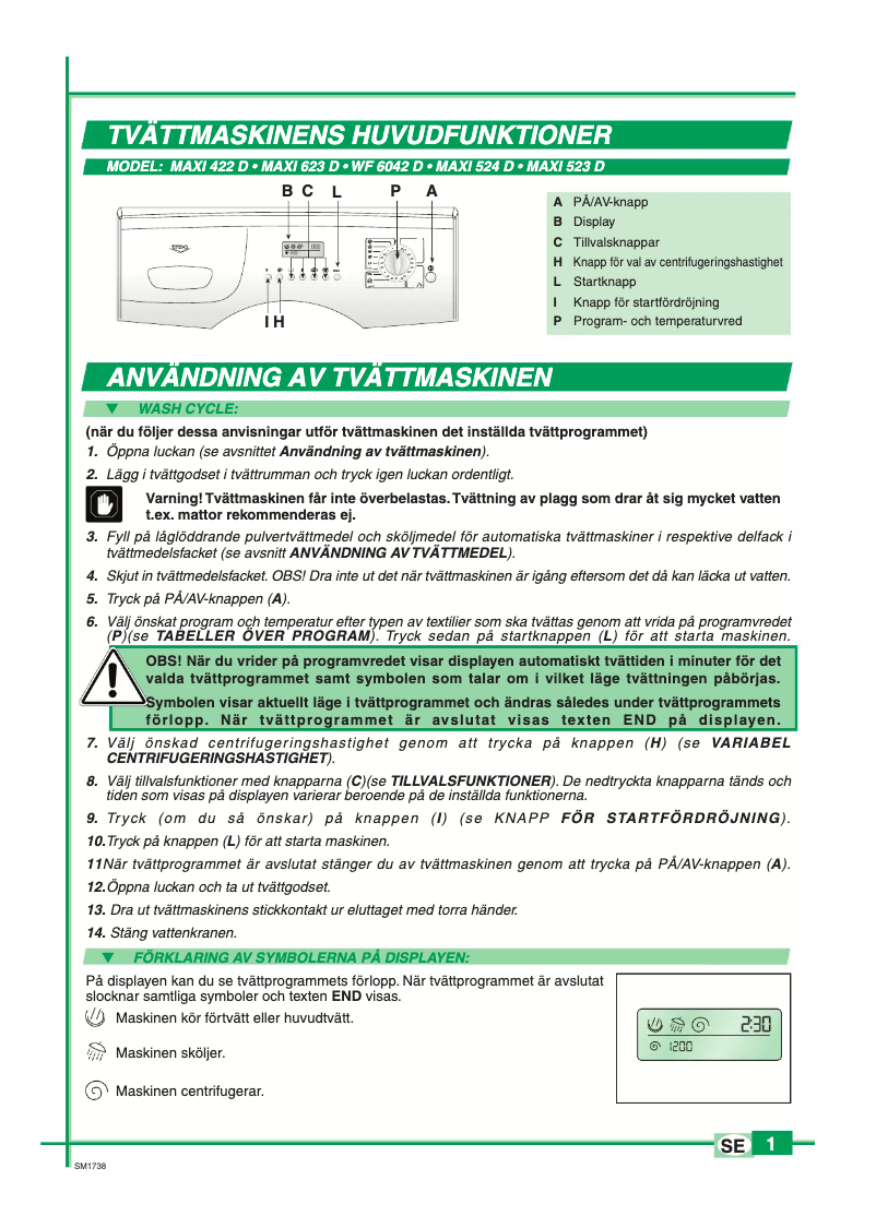 Page n°1 - Manuel utilisateur UPO Maxi 523 D