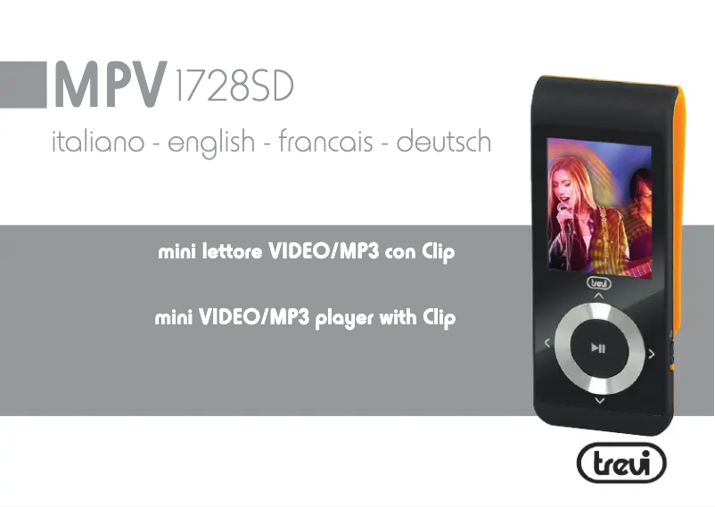 Page 1 de la notice Manuel utilisateur Trevi MPV 1728 SD