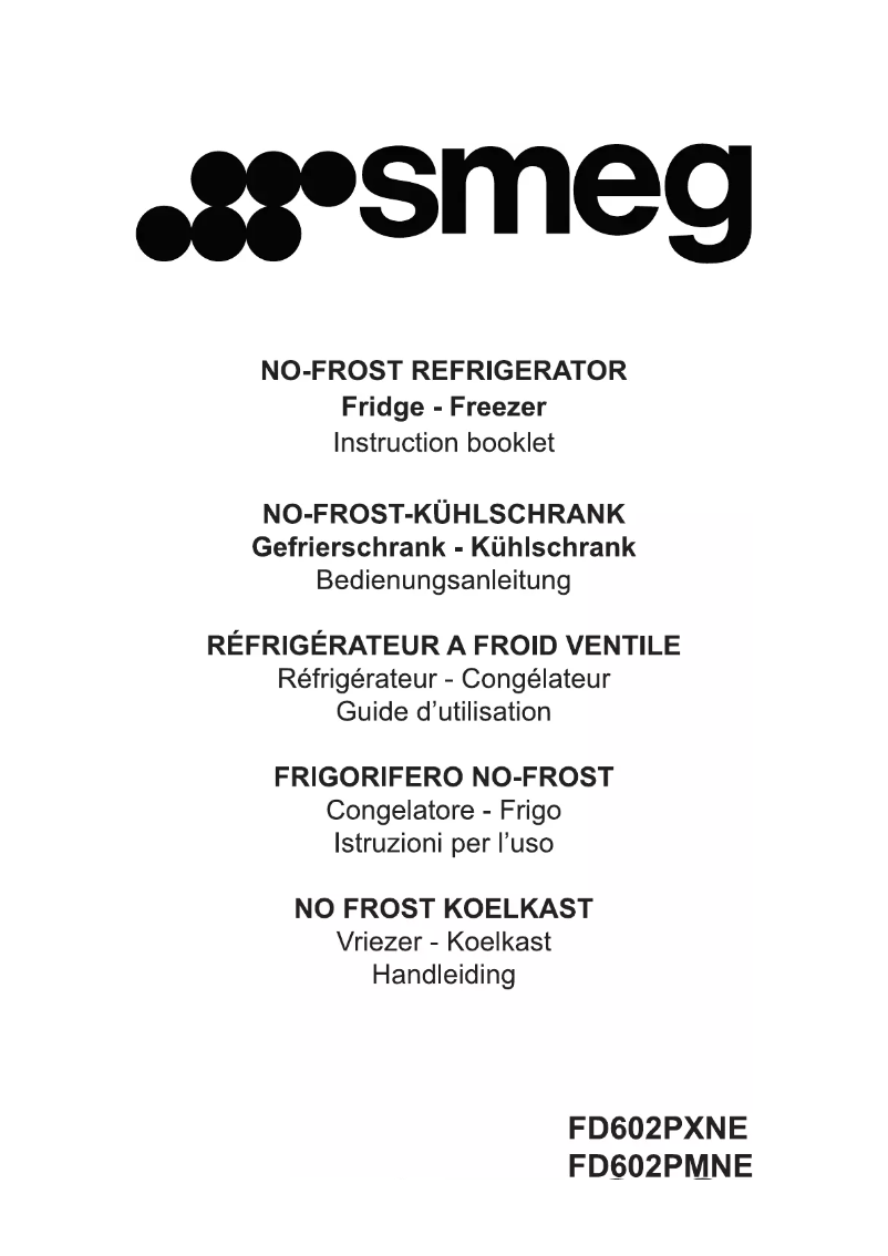 Page n°1 - Mode d'emploi Smeg FD602PXNE