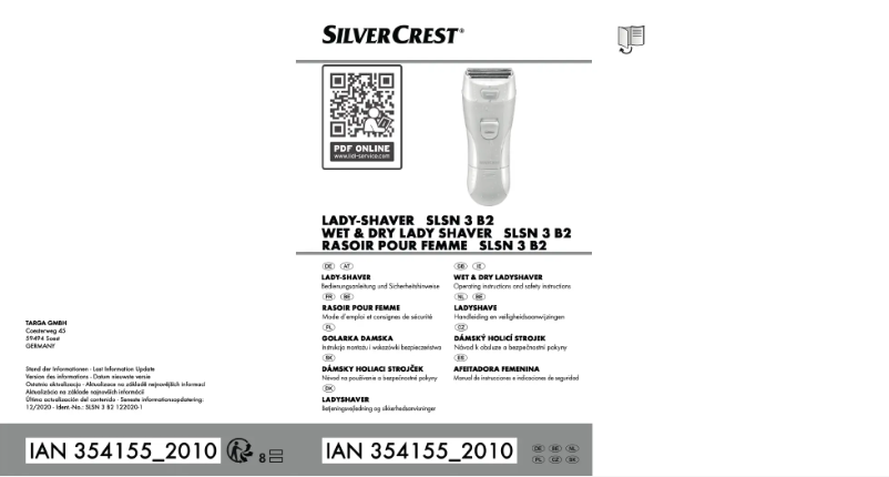 Image de la première page du manuel de l'appareil SLSN 3 B2