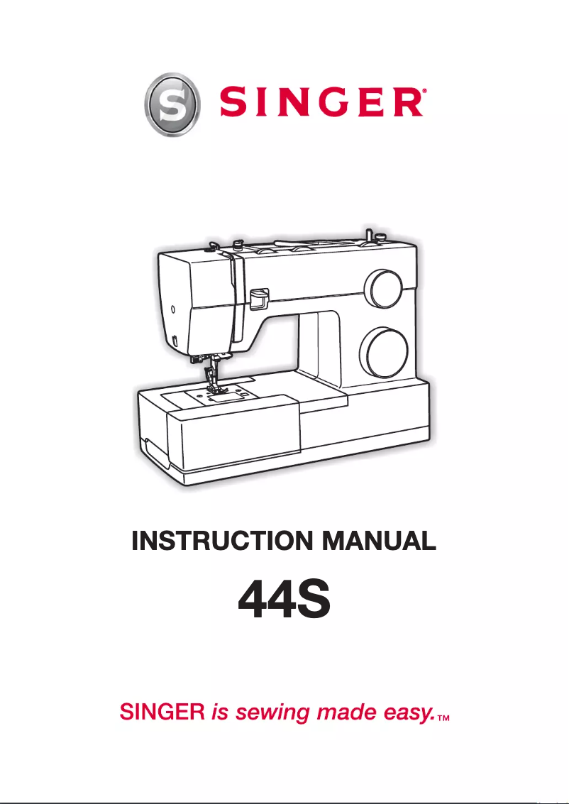Page 1 de la notice Manuel utilisateur Singer Heavy Duty 44S