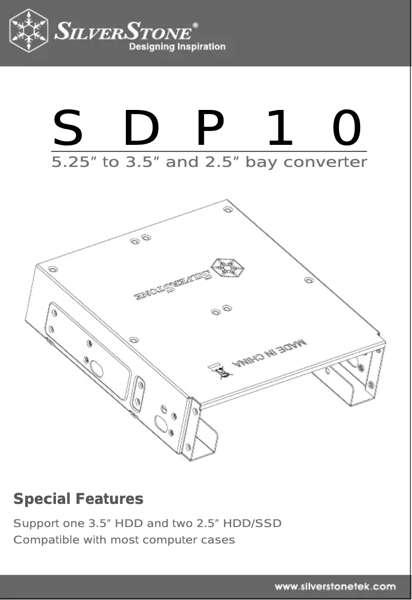 Page n°1 - Manuel utilisateur Silverstone SDP10