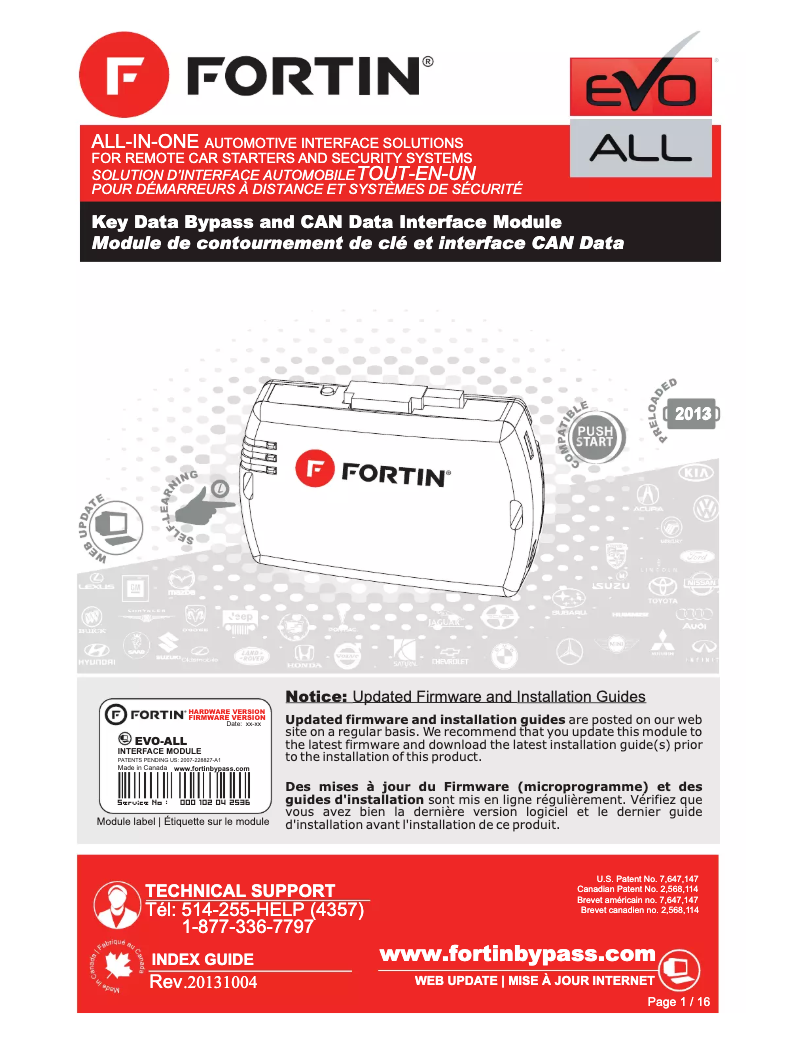 Image de la première page du manuel de l'appareil EVO-ALL